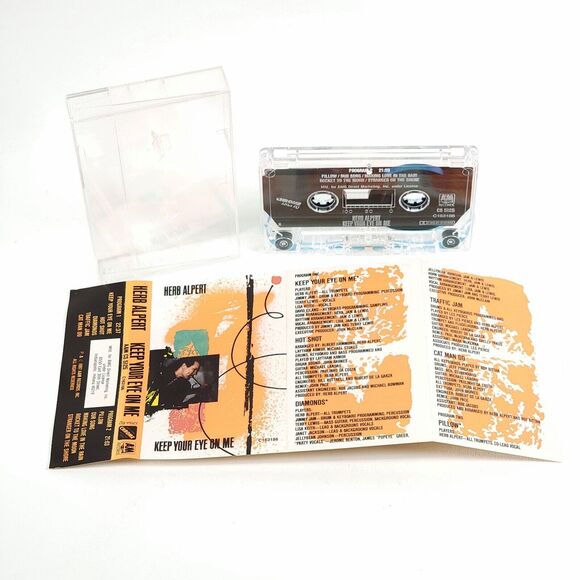 HERB ALPERT Keep Your Eye On Me 1987 Cassette Tape A&M CS 5125 Synth Jazzdance - Picture 3 of 4